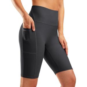 imageG Gradual Womens 9 High Waisted Swim Board Shorts Tummy Control Swimsuit Bottoms for Women with Liner PocketsDark Grey