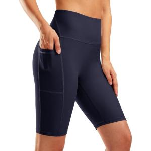 imageG Gradual Womens 9 High Waisted Swim Board Shorts Tummy Control Swimsuit Bottoms for Women with Liner PocketsNavy