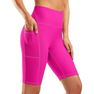 imageG Gradual Womens 9 High Waisted Swim Board Shorts Tummy Control Swimsuit Bottoms for Women with Liner PocketsRosy