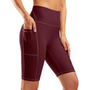 imageG Gradual Womens 9 High Waisted Swim Board Shorts Tummy Control Swimsuit Bottoms for Women with Liner PocketsWine