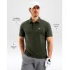 imageG Gradual Mens Golf Shirt Dry Fit Short Sleeve Polos Moisture Wicking Performance Polo Shirts for Men Athletic Tennis CasualArmy Green