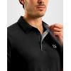 imageG Gradual Mens Golf Shirt Dry Fit Short Sleeve Polos Moisture Wicking Performance Polo Shirts for Men Athletic Tennis CasualBlack