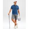 imageG Gradual Mens Golf Shirt Dry Fit Short Sleeve Polos Moisture Wicking Performance Polo Shirts for Men Athletic Tennis CasualIndigo