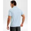 imageG Gradual Mens Golf Shirt Dry Fit Short Sleeve Polos Moisture Wicking Performance Polo Shirts for Men Athletic Tennis CasualLight Blue