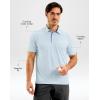 imageG Gradual Mens Golf Shirt Dry Fit Short Sleeve Polos Moisture Wicking Performance Polo Shirts for Men Athletic Tennis CasualLight Blue