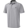 imageG Gradual Mens Golf Shirt Dry Fit Short Sleeve Polos Moisture Wicking Performance Polo Shirts for Men Athletic Tennis CasualLight Grey