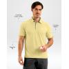 imageG Gradual Mens Golf Shirt Dry Fit Short Sleeve Polos Moisture Wicking Performance Polo Shirts for Men Athletic Tennis CasualLight Yellow