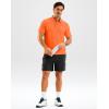 imageG Gradual Mens Golf Shirt Dry Fit Short Sleeve Polos Moisture Wicking Performance Polo Shirts for Men Athletic Tennis CasualOrange