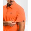 imageG Gradual Mens Golf Shirt Dry Fit Short Sleeve Polos Moisture Wicking Performance Polo Shirts for Men Athletic Tennis CasualOrange