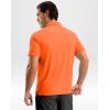 imageG Gradual Mens Golf Shirt Dry Fit Short Sleeve Polos Moisture Wicking Performance Polo Shirts for Men Athletic Tennis CasualOrange