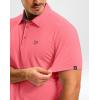 imageG Gradual Mens Golf Shirt Dry Fit Short Sleeve Polos Moisture Wicking Performance Polo Shirts for Men Athletic Tennis CasualPink