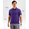 imageG Gradual Mens Golf Shirt Dry Fit Short Sleeve Polos Moisture Wicking Performance Polo Shirts for Men Athletic Tennis CasualPurple