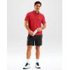 imageG Gradual Mens Golf Shirt Dry Fit Short Sleeve Polos Moisture Wicking Performance Polo Shirts for Men Athletic Tennis CasualRed