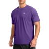 imageG Gradual Mens Athletic Workout TShirts Moisture Wicking Cooling Running Shirts Short Sleeve Performance Tee for Gym TennisPurple