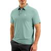 imageG Gradual Mens Golf Shirt Dry Fit Short Sleeve Polos Moisture Wicking Performance Polo Shirts for Men Athletic Tennis CasualJasmine Green