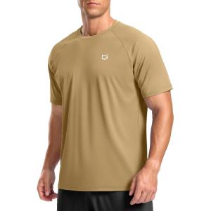 imageG Gradual Mens Athletic Workout TShirts Moisture Wicking Cooling Running Shirts Short Sleeve Performance Tee for Gym TennisKhaki