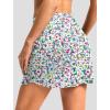 imageG Gradual 1618 Skorts for Woman Golf Skirt with 2 Pockets Stretchy High Waisted Builtin Shorts for Tennis Summer CasualAbstract Floral