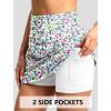 imageG Gradual 1618 Skorts for Woman Golf Skirt with 2 Pockets Stretchy High Waisted Builtin Shorts for Tennis Summer CasualAbstract Floral
