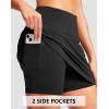 imageG Gradual 1618 Skorts for Woman Golf Skirt with 2 Pockets Stretchy High Waisted Builtin Shorts for Tennis Summer CasualBlack