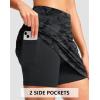 imageG Gradual 1618 Skorts for Woman Golf Skirt with 2 Pockets Stretchy High Waisted Builtin Shorts for Tennis Summer CasualBlack Camo