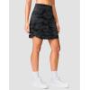 imageG Gradual 1618 Skorts for Woman Golf Skirt with 2 Pockets Stretchy High Waisted Builtin Shorts for Tennis Summer CasualBlack Camo