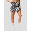 imageG Gradual 1618 Skorts for Woman Golf Skirt with 2 Pockets Stretchy High Waisted Builtin Shorts for Tennis Summer CasualBlack Flower