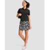 imageG Gradual 1618 Skorts for Woman Golf Skirt with 2 Pockets Stretchy High Waisted Builtin Shorts for Tennis Summer CasualBlack Flower