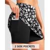 imageG Gradual 1618 Skorts for Woman Golf Skirt with 2 Pockets Stretchy High Waisted Builtin Shorts for Tennis Summer CasualBlack Flower