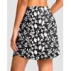 imageG Gradual 1618 Skorts for Woman Golf Skirt with 2 Pockets Stretchy High Waisted Builtin Shorts for Tennis Summer CasualBlack Flower