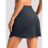 imageG Gradual 1618 Skorts for Woman Golf Skirt with 2 Pockets Stretchy High Waisted Builtin Shorts for Tennis Summer CasualDark Grey