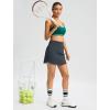 imageG Gradual 1618 Skorts for Woman Golf Skirt with 2 Pockets Stretchy High Waisted Builtin Shorts for Tennis Summer CasualDark Grey