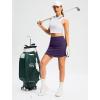 imageG Gradual 1618 Skorts for Woman Golf Skirt with 2 Pockets Stretchy High Waisted Builtin Shorts for Tennis Summer CasualDeep Purple