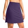 imageG Gradual 1618 Skorts for Woman Golf Skirt with 2 Pockets Stretchy High Waisted Builtin Shorts for Tennis Summer CasualDeep Purple