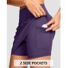 imageG Gradual 1618 Skorts for Woman Golf Skirt with 2 Pockets Stretchy High Waisted Builtin Shorts for Tennis Summer CasualDeep Purple
