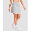 imageG Gradual 1618 Skorts for Woman Golf Skirt with 2 Pockets Stretchy High Waisted Builtin Shorts for Tennis Summer CasualGrey