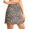 imageG Gradual 1618 Skorts for Woman Golf Skirt with 2 Pockets Stretchy High Waisted Builtin Shorts for Tennis Summer CasualLeopard