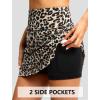 imageG Gradual 1618 Skorts for Woman Golf Skirt with 2 Pockets Stretchy High Waisted Builtin Shorts for Tennis Summer CasualLeopard