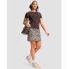imageG Gradual 1618 Skorts for Woman Golf Skirt with 2 Pockets Stretchy High Waisted Builtin Shorts for Tennis Summer CasualLeopard