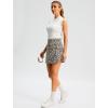 imageG Gradual 1618 Skorts for Woman Golf Skirt with 2 Pockets Stretchy High Waisted Builtin Shorts for Tennis Summer CasualLeopard