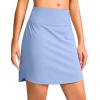 imageG Gradual 1618 Skorts for Woman Golf Skirt with 2 Pockets Stretchy High Waisted Builtin Shorts for Tennis Summer CasualLight Blue