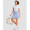 imageG Gradual 1618 Skorts for Woman Golf Skirt with 2 Pockets Stretchy High Waisted Builtin Shorts for Tennis Summer CasualLight Blue