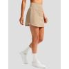 imageG Gradual 1618 Skorts for Woman Golf Skirt with 2 Pockets Stretchy High Waisted Builtin Shorts for Tennis Summer CasualLight Khaki