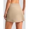 imageG Gradual 1618 Skorts for Woman Golf Skirt with 2 Pockets Stretchy High Waisted Builtin Shorts for Tennis Summer CasualLight Khaki