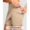 imageG Gradual 1618 Skorts for Woman Golf Skirt with 2 Pockets Stretchy High Waisted Builtin Shorts for Tennis Summer CasualLight Khaki