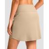 imageG Gradual 1618 Skorts for Woman Golf Skirt with 2 Pockets Stretchy High Waisted Builtin Shorts for Tennis Summer CasualLight Khaki