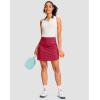 imageG Gradual 1618 Skorts for Woman Golf Skirt with 2 Pockets Stretchy High Waisted Builtin Shorts for Tennis Summer CasualRed