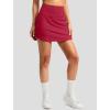 imageG Gradual 1618 Skorts for Woman Golf Skirt with 2 Pockets Stretchy High Waisted Builtin Shorts for Tennis Summer CasualRed