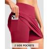 imageG Gradual 1618 Skorts for Woman Golf Skirt with 2 Pockets Stretchy High Waisted Builtin Shorts for Tennis Summer CasualRed