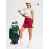 imageG Gradual 1618 Skorts for Woman Golf Skirt with 2 Pockets Stretchy High Waisted Builtin Shorts for Tennis Summer CasualRed