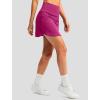 imageG Gradual 1618 Skorts for Woman Golf Skirt with 2 Pockets Stretchy High Waisted Builtin Shorts for Tennis Summer CasualRose Red